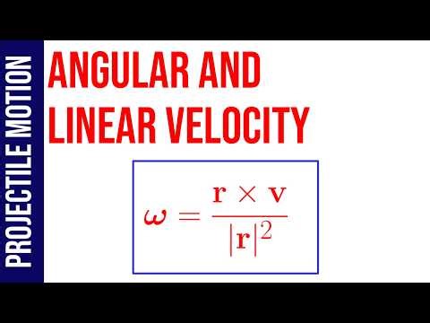 Angular velocity from position vector
