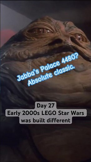 Day 27 of 30: Early 2000s LEGO Star Wars was built different. Jabba’s Palace 4480? Absolute classic.