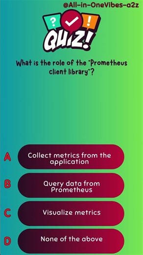 What is the role of the "Prometheus client library"?