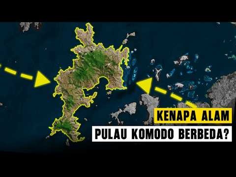 Why is the geography of Komodo Island so unique?