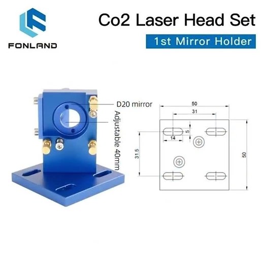 Fonland K Series CO2 Laser Head Set New Style D12 20mm FL25.4