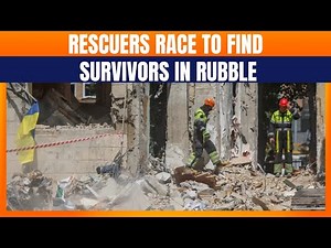 Rescue Ops in Kyiv After Missile Strike | Teams Search Rubble for Survivors in Ukraine | News9