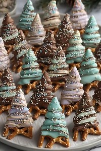 Chocolate Pretzel Trees | Natalie Recipes