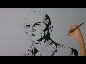 How to Draw Lex Luthor - DC Comic | Dawn of Justice