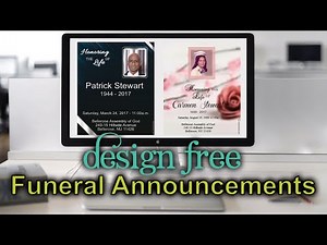 Creating Custom Digital Funeral Announcements for Free: A Guide for Funeral Directors and Families