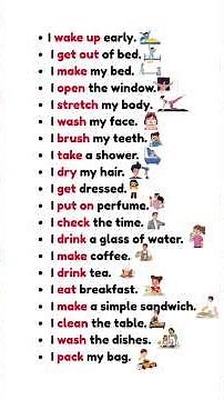 Real Life English | Daily “I” Routine Sentences 🏠