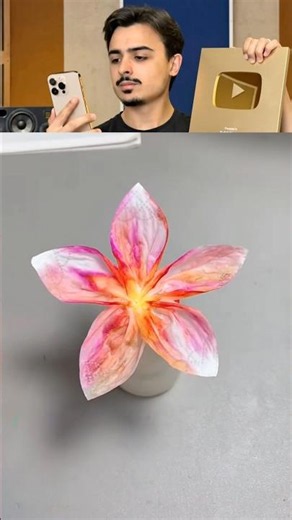 Magic Paper Flower Experiment! 🤯🌺 #shorts #lifehacks #diy #flowers #experiment