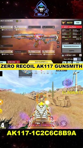 AK117 BR Gunsmith LONG RANGE ⚙️ ZERO RECOIL GAME CHANGER