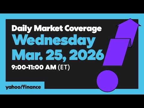 Daily Market Coverage Mar. 25, 2026 9AM-11AM (ET) | Yahoo Finance