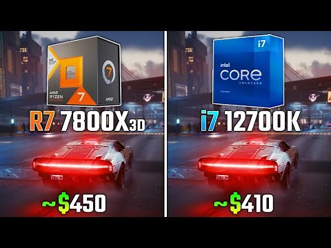 RYZEN 7 7800X3D vs INTEL i7-12700K | Test in 6 Games