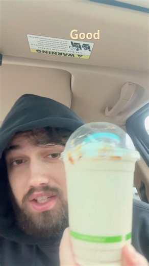 I try a Sticky Toffee Pudding Shake from Shake Shack for the first time. #shakeshack #pudding #shake