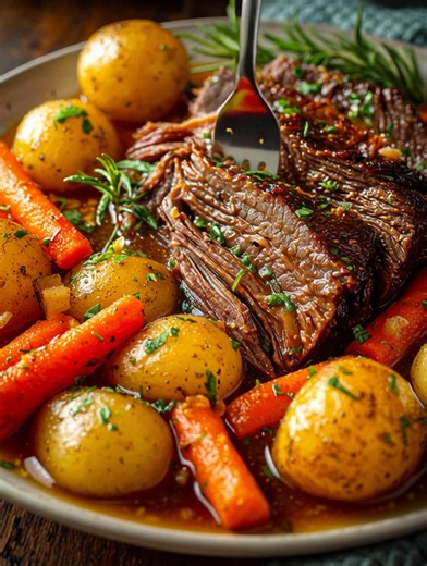 808K views · 4K reactions | Classic Slow Cooker Pot Roast Ingredients → Main 1.4 kg boneless chuck roast Salt, to taste Freshly ground black pepper, to taste 30 ml olive oil ..... Fυll ᖇecίpe in Coʍmеոτ  | Homemade Recipes | Facebook