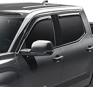 Auto Ventshade [AVS] in-Channel Rain Guards for 2022-2025 Nissan Frontier, Crew CAB ONLY | Window Vent Visors, 4 pcs. - Smoke | 194788