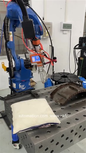 Shan Chen | 👉Our designed and produced flexible platform is working with #yaskawa #welding #robot and is synonymous movement #robot | Instagram