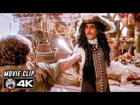 Final Battle For Neverland Scene | HOOK 1991 (4K)