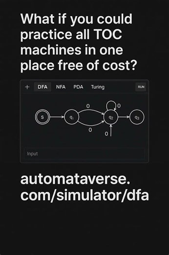 automataverse simulator in 30 seconds : CS Tool You can use to pass Theory of Computation-5