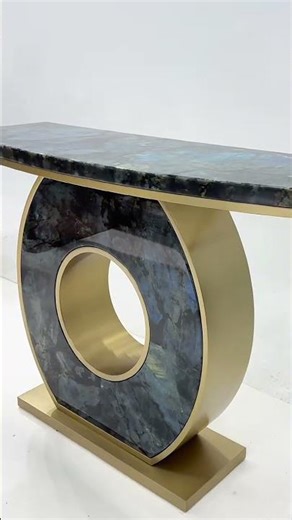 Luxury Stone Console Table | Project-Ready Fabrication & Refined Detailing
