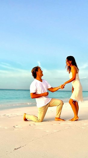 Tom Morley on Instagram: "On a full moon 🌕 & on a heart shaped island🏝️ in the middle of the Indian Ocean.. She said “YES” 💍 So grateful for our continuing adventure of love ❤️ and love of adventure ⚡️. Thank you Nina my sweet love for being my partner in this journey of life .. and beyond 💫💫💫. I love you eternally ❤️❤️❤️. #engaged #foreverlove #gratitude #shesaidyes #tomina"