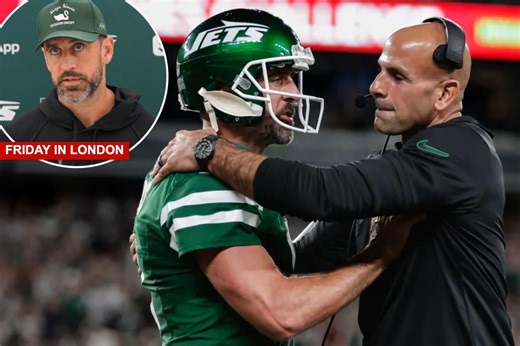 Aaron Rodgers thinks there's a 'driving force' outside Jets trying to cause Robert Saleh rift