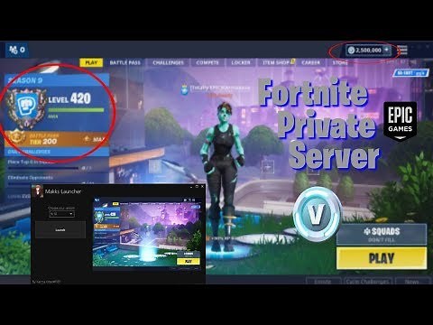 *NEW* Fortnite Private Server + Launcher SHOWCASE (ALL SKINS, ANY SEASON)