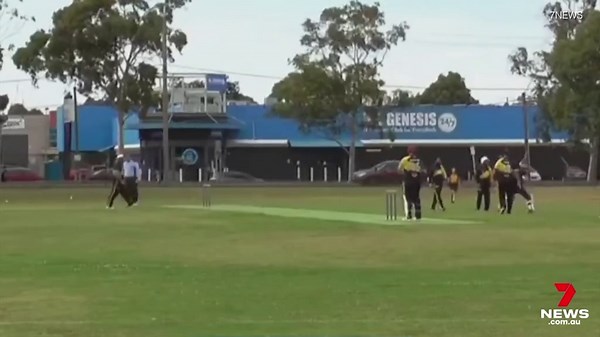 Shocking moment cricket players and spectators attack each other