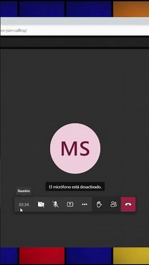Microsoft Teams Funciones Básicas de la Reunión #Shorts
