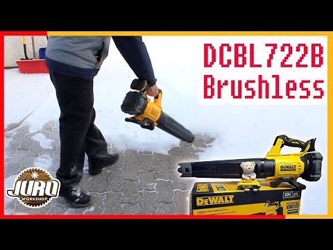 DeWALT Handheld Axial Blower Cordless Leaf Blower on Snow using 2AH | JURO Workshop