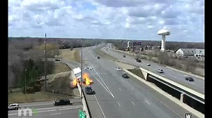 Watch video: Box truck explosion on Minnesota highway