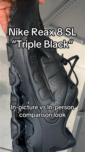 Nike Reax 8 SL “Triple Black” | In-picture vs In-person