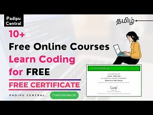 10+ Free Online Courses with Certificate | Learn Coding for FREE | Tamil