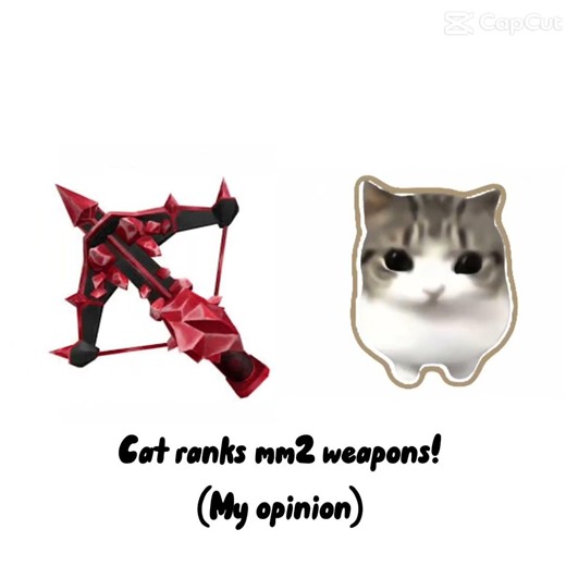 Cat ranks mm2 weapons! ❤️ #shorts #trending # #roblox #mm2 #capcut #viral