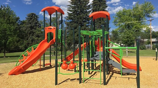 A new playground installation at Silver Lake Park in Loveland is now ready for public play! This Play On! Playground by PlayCore has been designated as a project of excellence for meeting best practices in youth fitness through sliding, swinging, spinning, climbing, brachiating and balancing. Silver Lake Park is located at 711 S. Madrone Dr. in Loveland, just north of Monroe Elementary School. | City of Loveland - Parks & Recreation