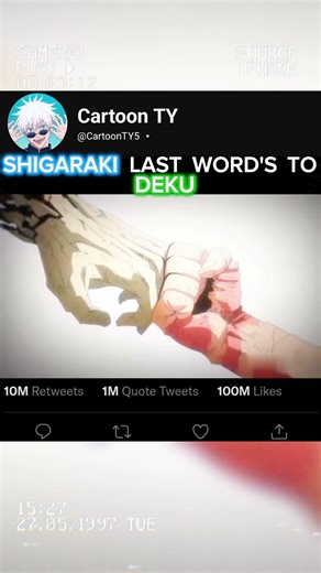 SHIGARAKI LAST WORD'S TO DEKU 🥹😱 |#anime #myheroacademia #mha #mhaedit #shorts