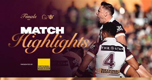 NRL Finals Week 1 v Raiders Highlights