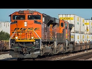 4K - Amtrak, Metrolink, and BNSF Freight Trains along the San Bernardino Subdivision in Commerce