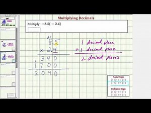 Ex: Multiplying Signed Decimals (Negative Times Negative)