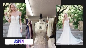 Oh my goodness guys. This is so exciting. We are surprising a military couple with a wedding!!!! Crazy right. 🥰 Today, the bride-to-be (Sarah) Will be shown her top three dresses, and you AMERICA get to vote on the dress she will walk down the isle in. No pressure. We are very excited to be collaborating with Operation Deploy Your Dress on these gorgeous bridal gowns. 👰🏻 Please take a moment and comment below with the name of the dress you think Sarah should wear on her wedding day. 1. Southa