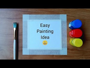 Easy poster colour painting 🎨/poster colour painting for beginners/step by step