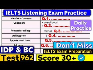 IELTS Listening Practice Test 2026 with Answers | IELTS LISTENING
