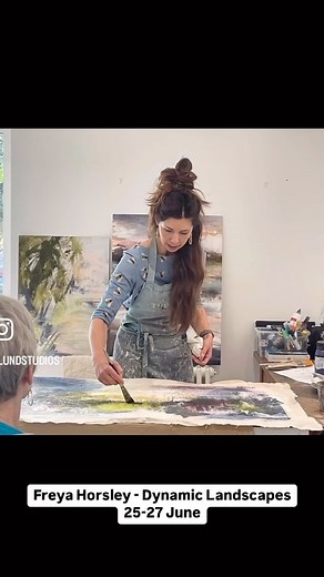 ‘Dynamic Landscape: Creating movement and mood in abstract landscape painting’ Join us here at The Lund for an inspirational three days landscape painting with Yorkshire based artist Freya Horsley… You’ll spend time drawing and painting outside in the local landscape, gathering visual ‘notes’ and sketchbook work which will help to inform the studio work. Back in the studio you’ll build layers, textures and surfaces using a range of dynamic and experimental processes, developing a series of respo