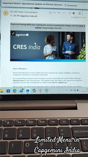 Limited Menu in Capgemini India Kitchen? 😳 Employees React | Latest Office News