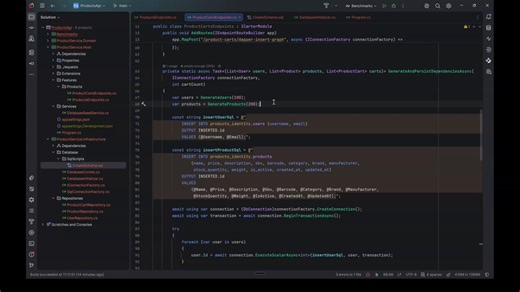 Dapper 𝗵𝗮𝘀 𝗮 𝗯𝗶𝗴 𝗽𝗲𝗿𝗳𝗼𝗿𝗺𝗮𝗻𝗰𝗲 𝗽𝗲𝗻𝗮𝗹𝘁𝘆 𝘄𝗵𝗲𝗻 𝘆𝗼𝘂 insert multiple rows.Here is how to address this problem 👇Developers love Dapper for blazing-fast reads.But for inserting or updating many rows, it becomes painfully slow (even slower than EF Core).But Why?Dapper sends each row to the database one by one.10,000 rows = 10,000 round-trips.And here is another problem: ↳ You need to write a lot of boilerplate code when using Dapper.Here is what most developers do when usi