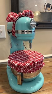 Handmade Cotton Kitchenaid Mixer Bowl Cover With Matching Bow - Etsy