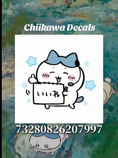 Roblox || Chiikawa Decals Ids #roblox #decals #chiikawa | roblox decal image id