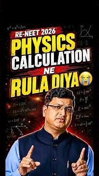RE-NEET mei Physics aayi Tough?😰 || NV Sir Analysis #neet #nvsir #shorts