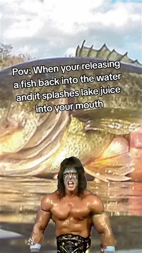 When Releasing a Bass Splashes Water in Your Mouth — Funny Fishing Moment