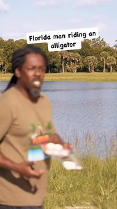 Ben Gatorama Gatorama riding an alligator #florida #floridian #omgitswicks #alligator | Omgitswicks