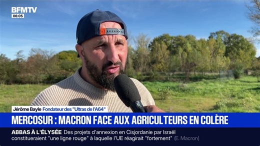 Mercosur: les agriculteurs veulent "provoquer" une rencontre avec Emmanuel Macron, lors de son déplacement à Toulouse