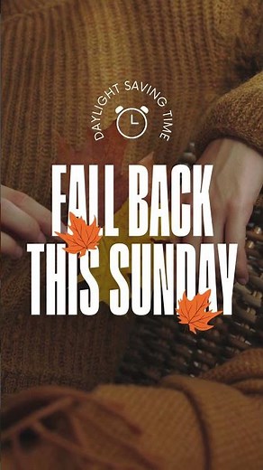 Time Change Reminder – Sunday, Nov 2