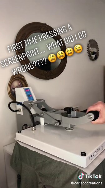Help!!! First time using a screen print transfer and I obviously did not do it right. #helpmeplease #screenprinttransfers #screenprinting #screenprinttutorials #ihaveaquestion #needhelpplease #tshirthelp #smabusinessowner #justgettingstarted #firsttimer #learningasigo